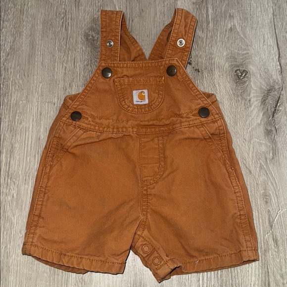 Carhartt Other - Carhartt Rusty Tan Overall Short. Sz 6mo